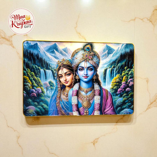 PREMIUM RADHA KRISHNA WALL FRAME W128