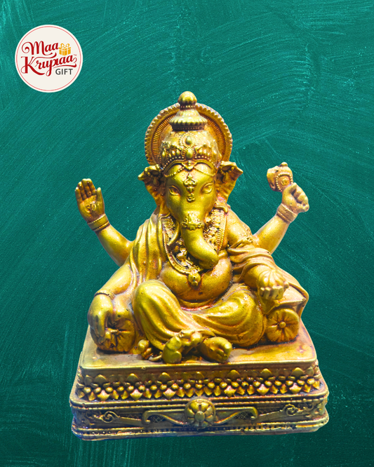 Golden Colour Shree Ganesh ji Showpiece Mk778