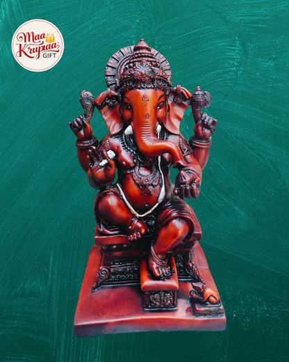 Big size Ganesh ji brown Edition showpiece Mk7056