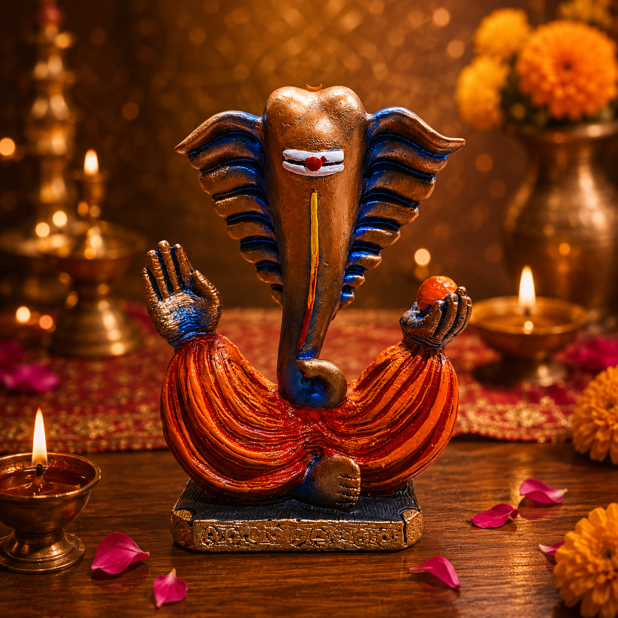 GANESH JI UNIQE 3D SHOWPICE FOR HOME DECORE GK1005