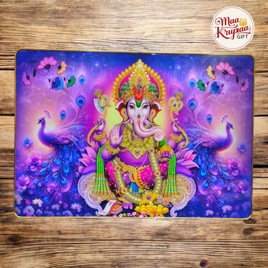 GANESH MOUSE PAD WITH PEACOCK DESIGN PRIMIUM HONE DECOR WALL FRAME 1034 D1