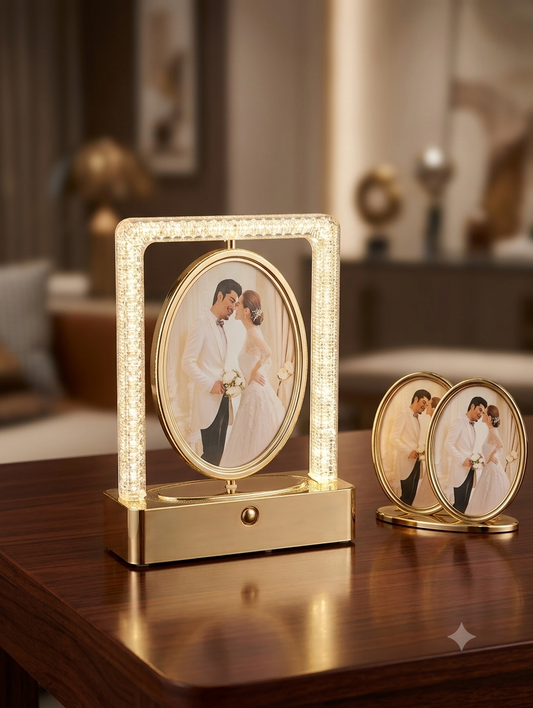 ROTATING 3 LIGHTS PRIMIUM PHOTO FRAME LF15