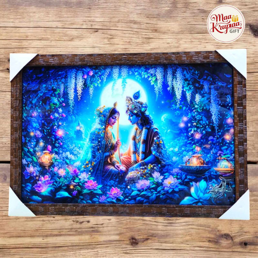 RADHA KRISHNA MOONLIGHT PREMIUM HOME DECOR WALL FRAME 1338 A6